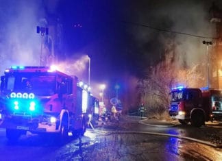 Nocny pożar w obiektach po KWK Mysłowice