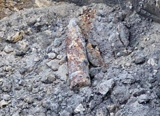 Na Dziećkowicach wykopano pocisk artyleryjski. Ewakuowano 47 osób