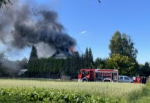 Przy ul. Orzeszkowej w Mysłowicach trwa akcja gaśnicza.