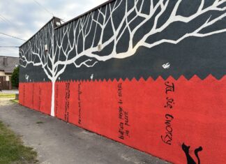 Inspirujący mural na budynku MOK-u w Morgach