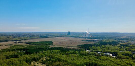 Miejsce, w którym miała stanąć fabryka Izery. [fot. Piotr Mrożek]