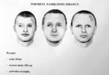 Portret pamięciowy Marcina J. z okresu gdy był poszukiwany za przestępstwa seksualne wobec nieletnich. [fot. Policja]