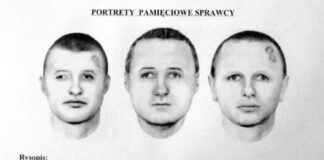 Portret pamięciowy Marcina J. z okresu gdy był poszukiwany za przestępstwa seksualne wobec nieletnich. [fot. Policja]