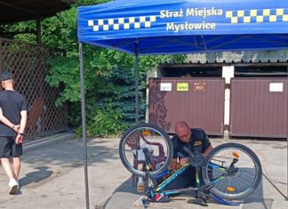 Strażnicy miejscy w Parku Słupna pojawią się z okazji Dnia Dziecka i Organizacji Pozarządowych organizowanych przez miasto. [fot Straż Miejska]