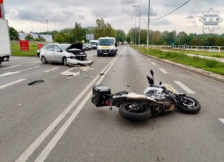 Zdarzenie drogowe na Katowickiej