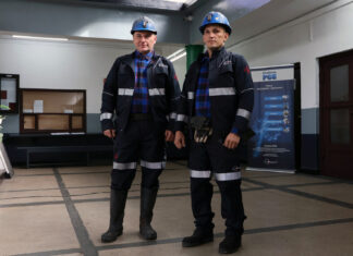 Trudnopalna odzież ochronna dla górników PGG