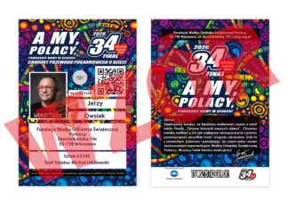 Policjanci apelują o bezpieczeństwo w trakcie 34. finału WOŚP fot. KMP Mysłowice / WOŚP