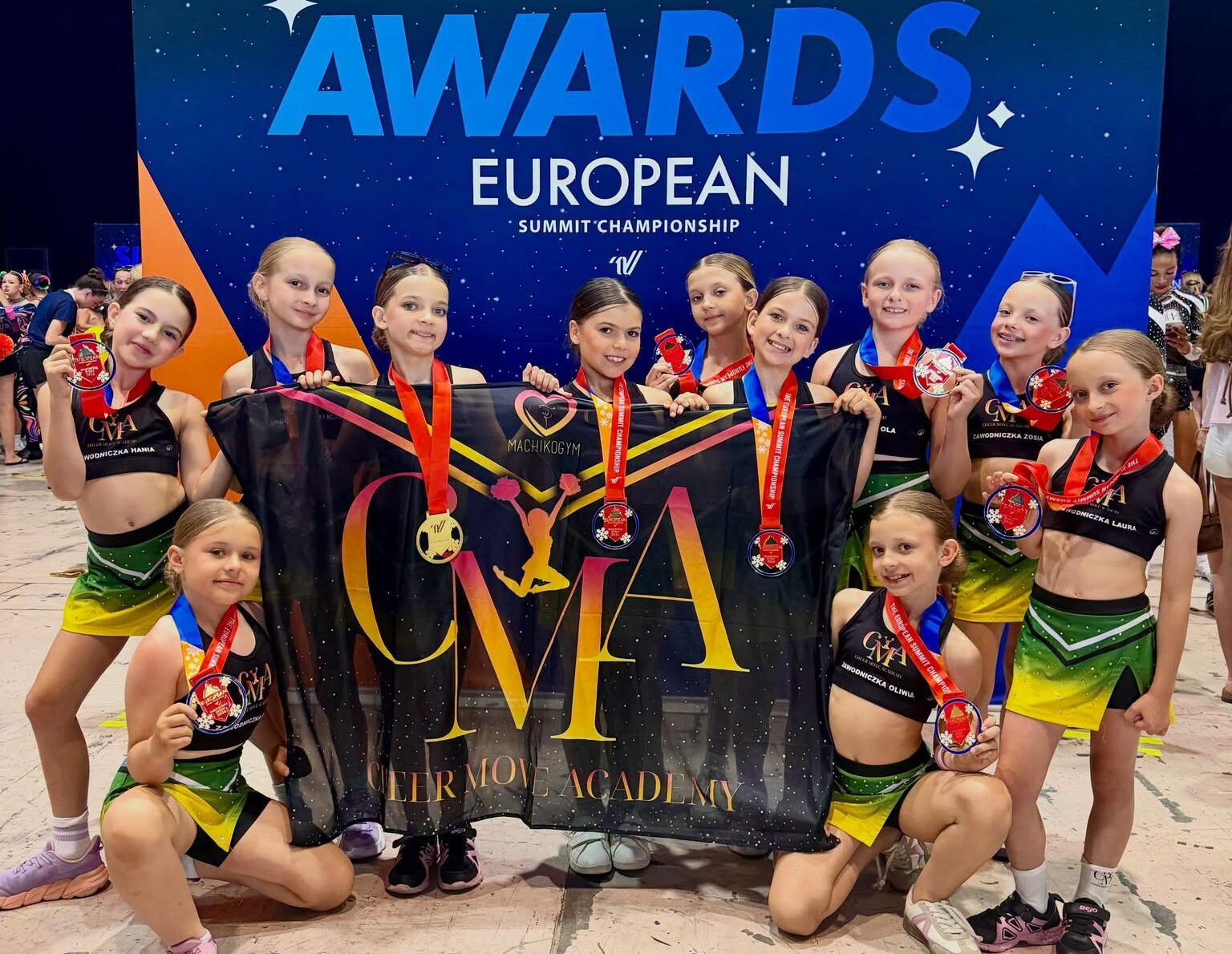 Cheer Move Academy w europejskiej czołówce. Piąte miejsce na European Summit Championship